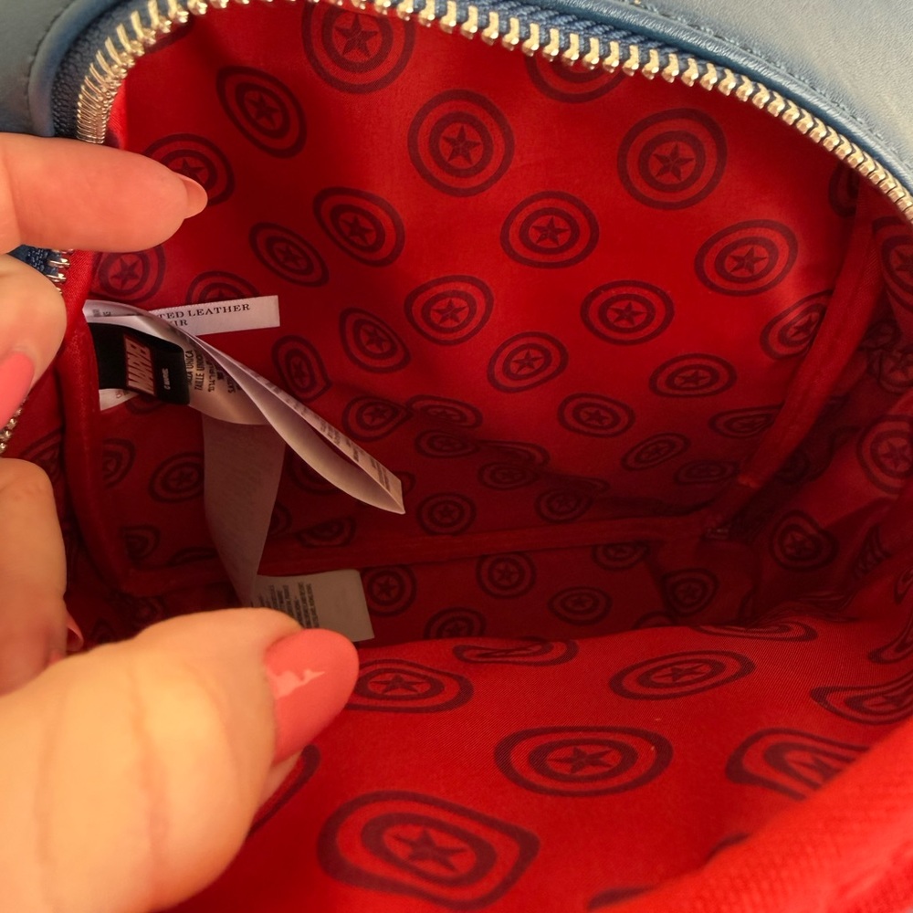 RARE Loungefly Marvel Captain America Cosplay Mini Backpack Avengers Shield Bag - Picture 8 of 12